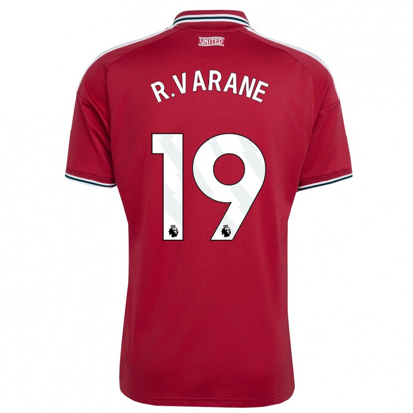 Danxen Kid Raphael Varane #19 Red Yellow White Home Jersey 2026/27 T-Shirt