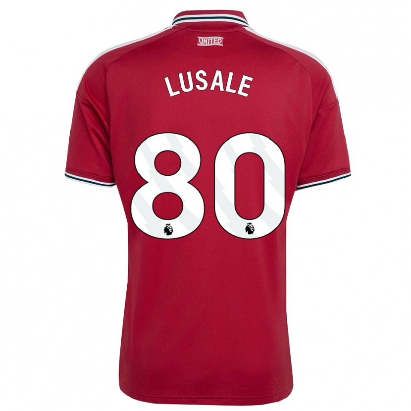 Danxen Kid Samuel Lusale #80 Red Yellow White Home Jersey 2026/27 T-Shirt