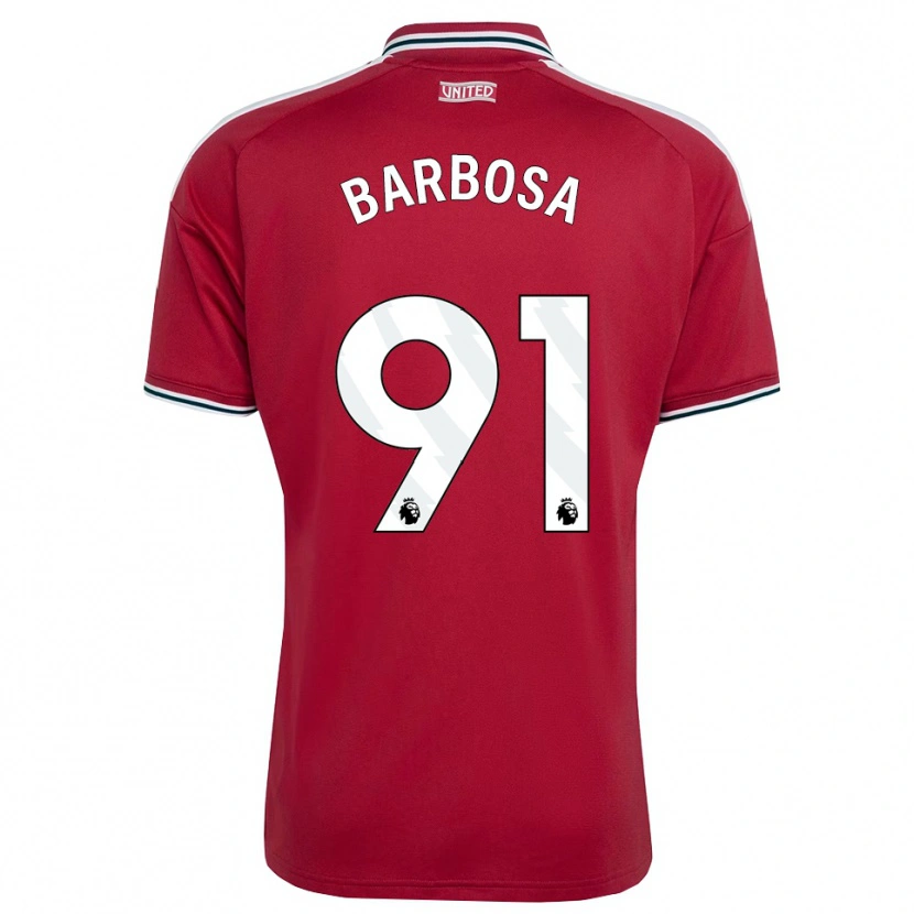 Danxen Kid Neithan Barbosa #91 Red Yellow White Home Jersey 2026/27 T-Shirt