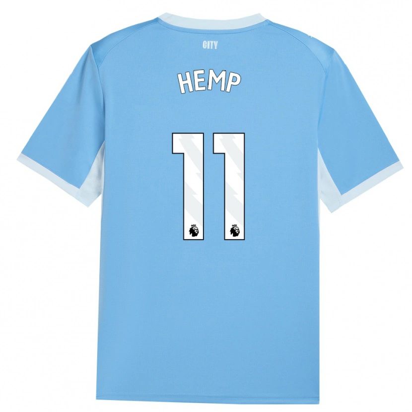 Danxen Kid Lauren Hemp #11 Light Sky Blue White Home Jersey 2026/27 T-Shirt
