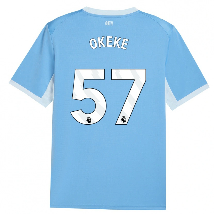Danxen Kid Michael Okeke #57 Light Sky Blue White Home Jersey 2026/27 T-Shirt
