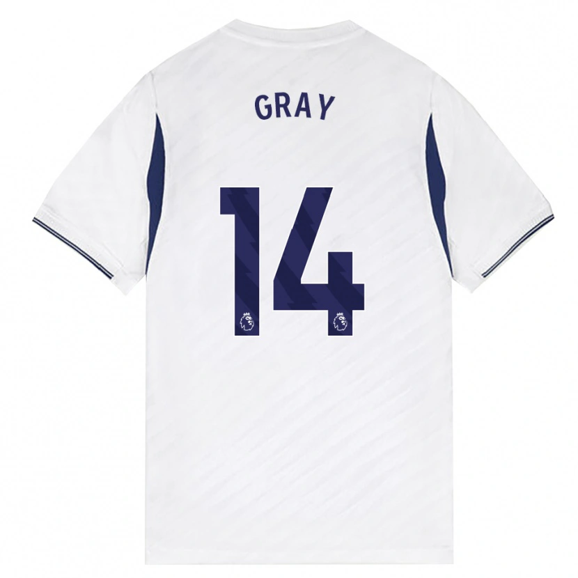 Danxen Kid Archie Gray #14 White Red Purple Home Jersey 2026/27 T-Shirt
