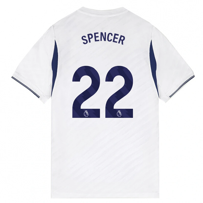 Danxen Kid Rebecca Spencer #22 White Red Purple Home Jersey 2026/27 T-Shirt
