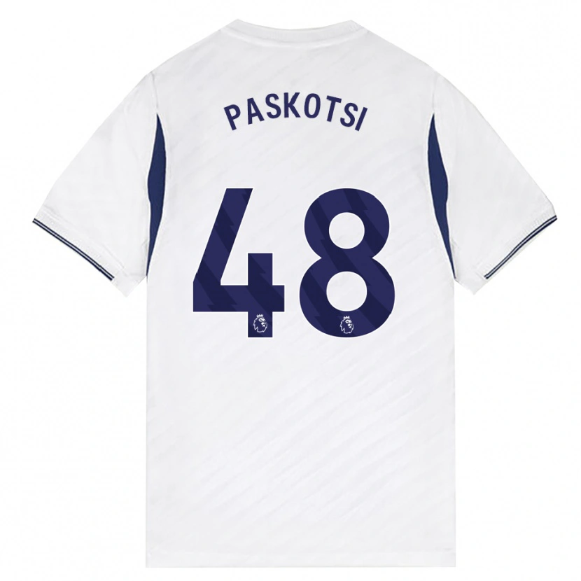 Danxen Kid Maksim Paskotsi #48 White Red Purple Home Jersey 2026/27 T-Shirt