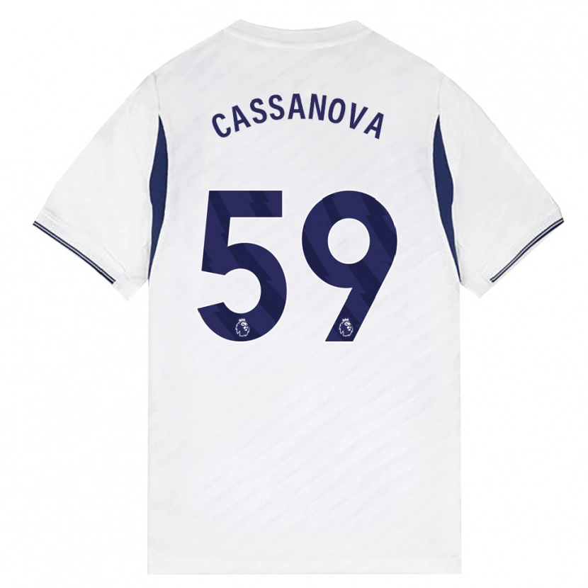 Danxen Kid Dante Cassanova #59 White Red Purple Home Jersey 2026/27 T-Shirt