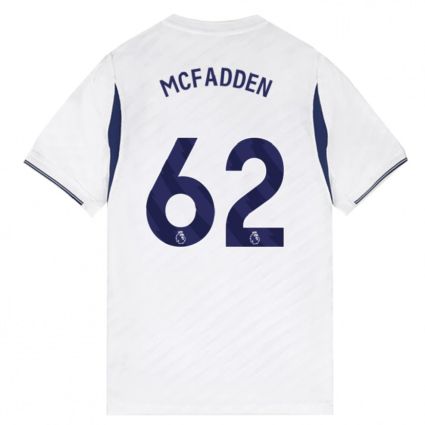 Danxen Kid Max Mcfadden #62 White Red Purple Home Jersey 2026/27 T-Shirt