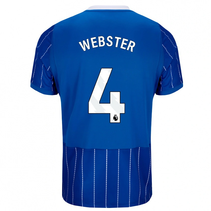 Danxen Kid Adam Webster #4 Medium Blue White Home Jersey 2026/27 T-Shirt