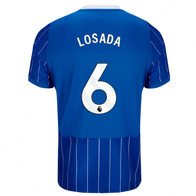 Danxen Kid Vicky Losada #6 Medium Blue White Home Jersey 2026/27 T-Shirt