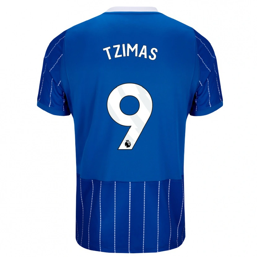 Danxen Kid Stefanos Tzimas #9 Medium Blue White Home Jersey 2026/27 T-Shirt