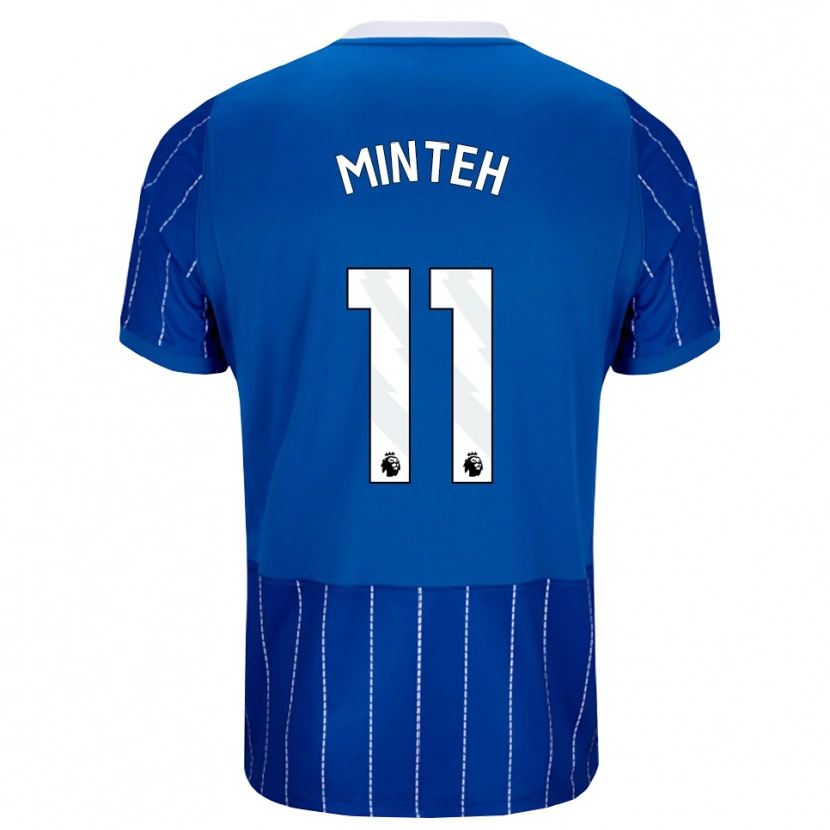 Danxen Kid Yankuba Minteh #11 Medium Blue White Home Jersey 2026/27 T-Shirt