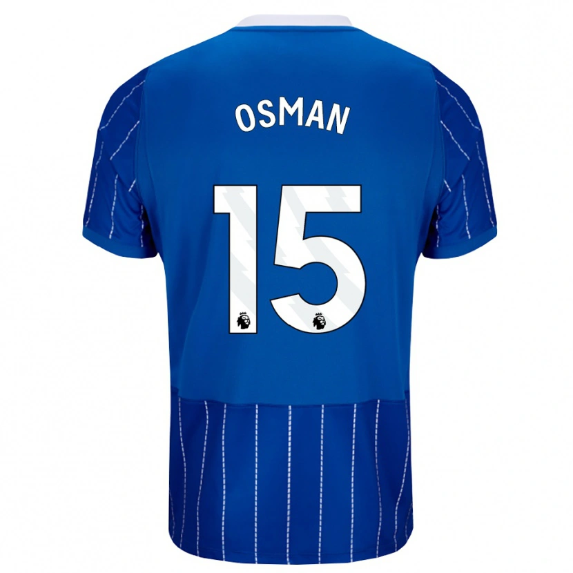 Danxen Kid Ibrahim Osman #15 Medium Blue White Home Jersey 2026/27 T-Shirt