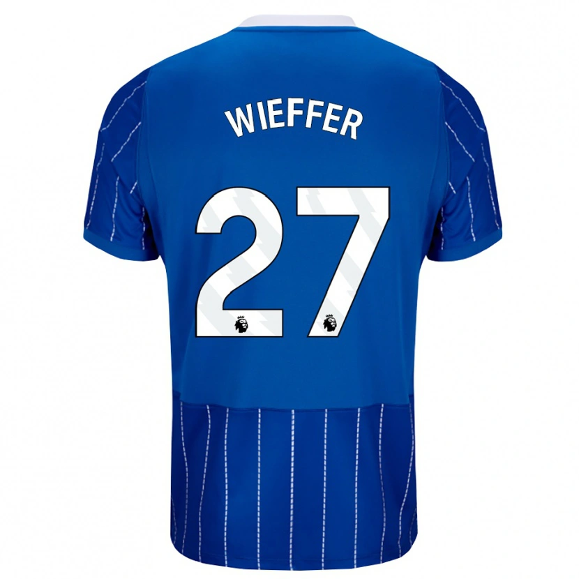 Danxen Kid Mats Wieffer #27 Medium Blue White Home Jersey 2026/27 T-Shirt