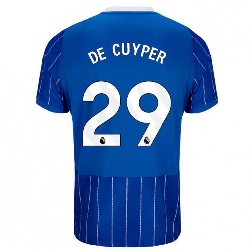 Danxen Kid Maxim De Cuyper #29 Medium Blue White Home Jersey 2026/27 T-Shirt