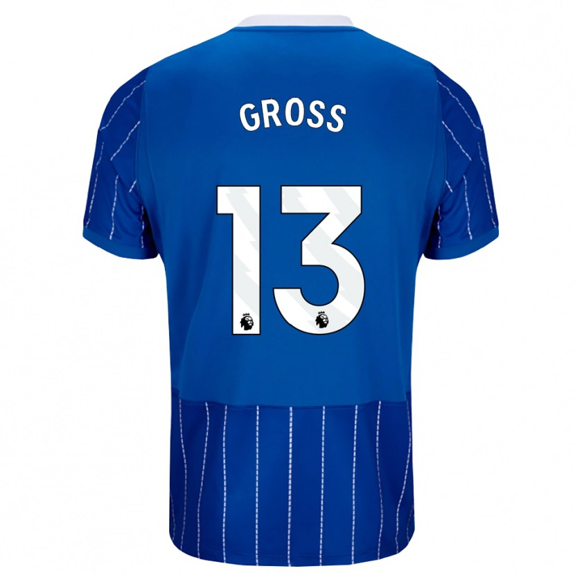 Danxen Kid Pascal Groß #13 Medium Blue White Home Jersey 2026/27 T-Shirt