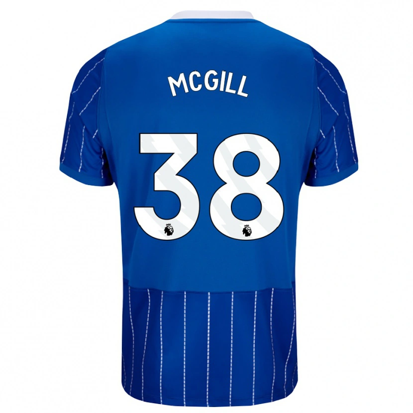Danxen Kid Tom Mcgill #38 Medium Blue White Home Jersey 2026/27 T-Shirt