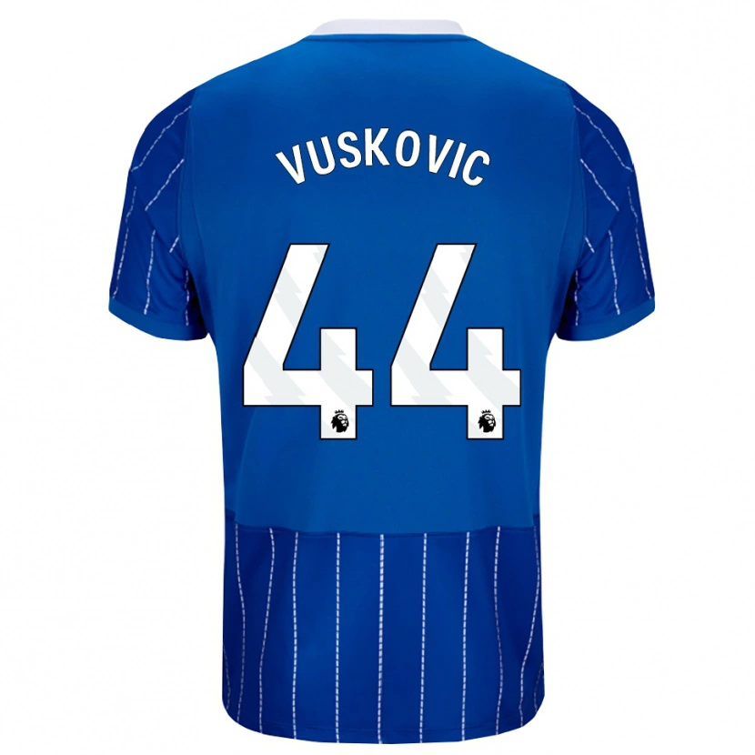 Danxen Kid Luka Vuskovic #44 Medium Blue White Home Jersey 2026/27 T-Shirt