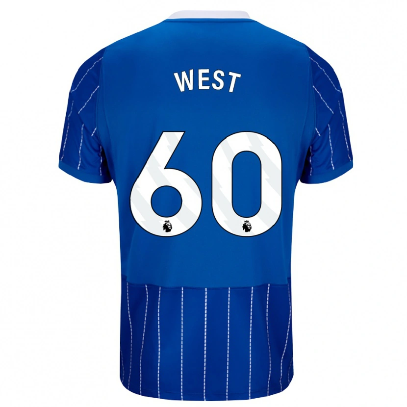 Danxen Kid Aidan West #60 Medium Blue White Home Jersey 2026/27 T-Shirt