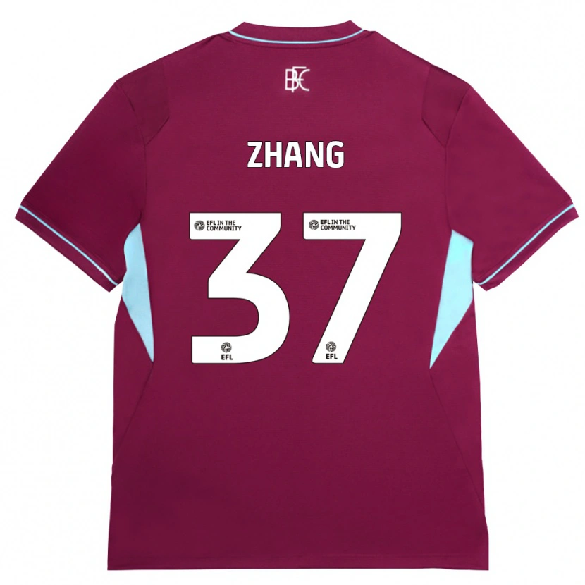 Danxen Kid Jiaming Zhang #37 Burgundy Green Home Jersey 2026/27 T-Shirt