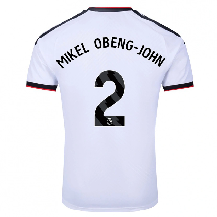 Danxen Kid Joe Mikel Obeng-John #2 White Black Red Home Jersey 2026/27 T-Shirt