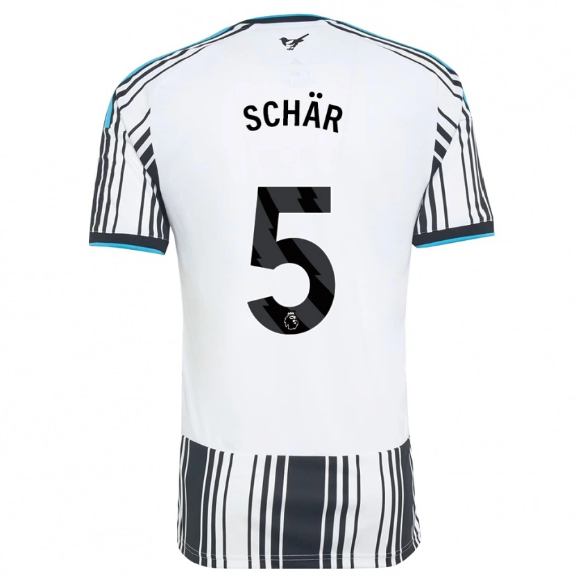 Danxen Kid Fabian Schär #5 Sky Blue Black White Home Jersey 2026/27 T-Shirt