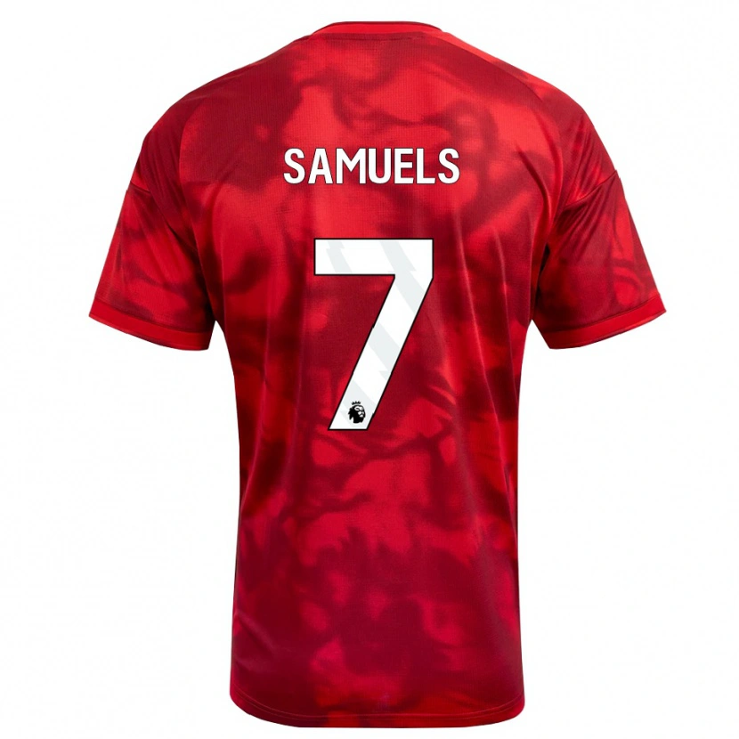 Danxen Kid Shakur Samuels #7 Crimson White Home Jersey 2026/27 T-Shirt