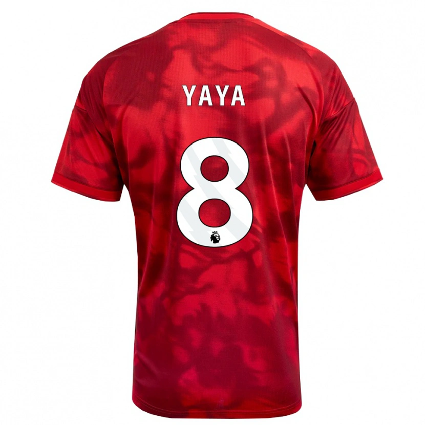 Danxen Kid Cherif Yaya #8 Crimson White Home Jersey 2026/27 T-Shirt