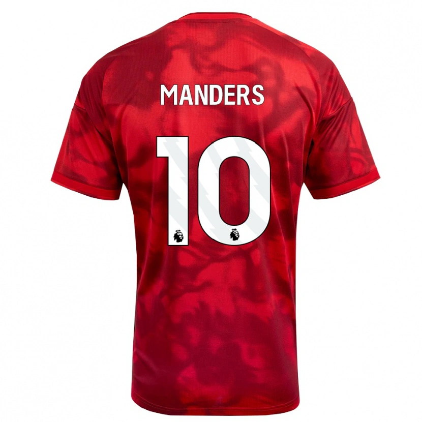 Danxen Kid Holly Manders #10 Crimson White Home Jersey 2026/27 T-Shirt