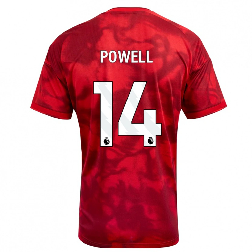 Danxen Kid Jayden Powell #14 Crimson White Home Jersey 2026/27 T-Shirt