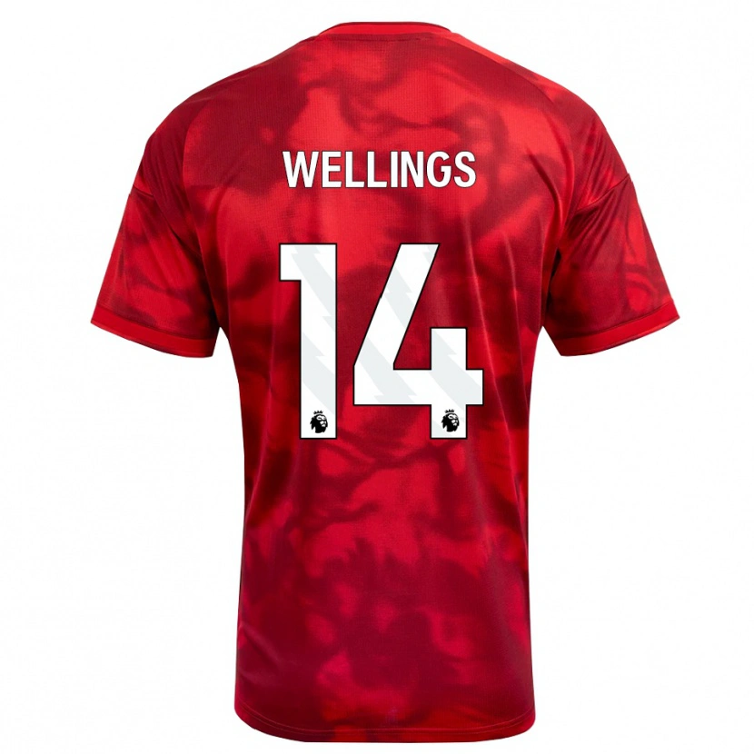 Danxen Kid Charlie Wellings #14 Crimson White Home Jersey 2026/27 T-Shirt