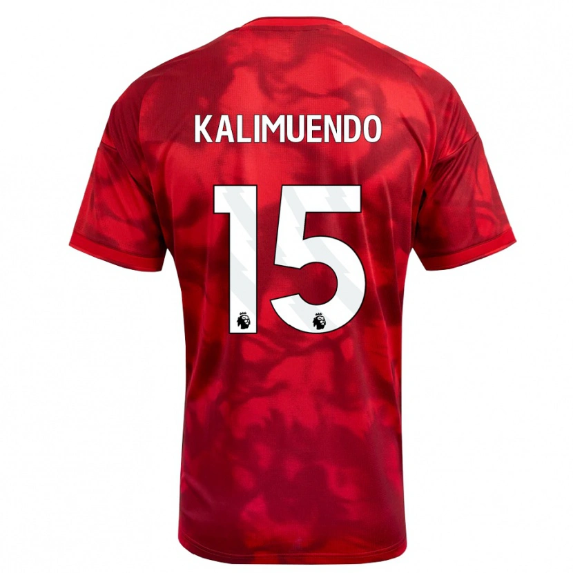 Danxen Kid Arnaud Kalimuendo #15 Crimson White Home Jersey 2026/27 T-Shirt