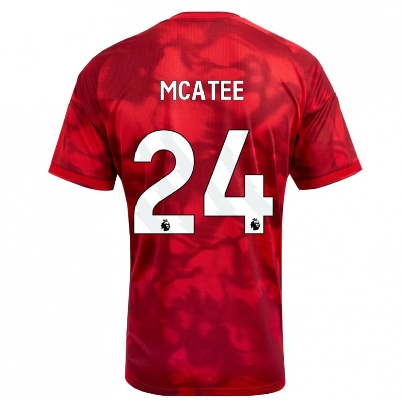 Danxen Kid James Mcatee #24 Crimson White Home Jersey 2026/27 T-Shirt