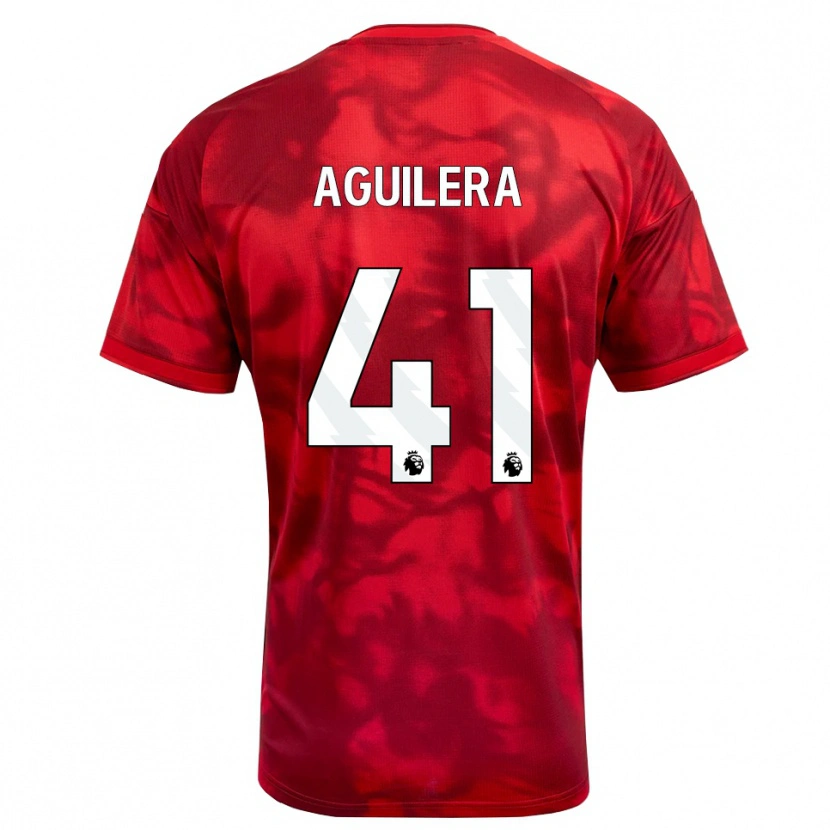 Danxen Kid Brandon Aguilera #41 Crimson White Home Jersey 2026/27 T-Shirt