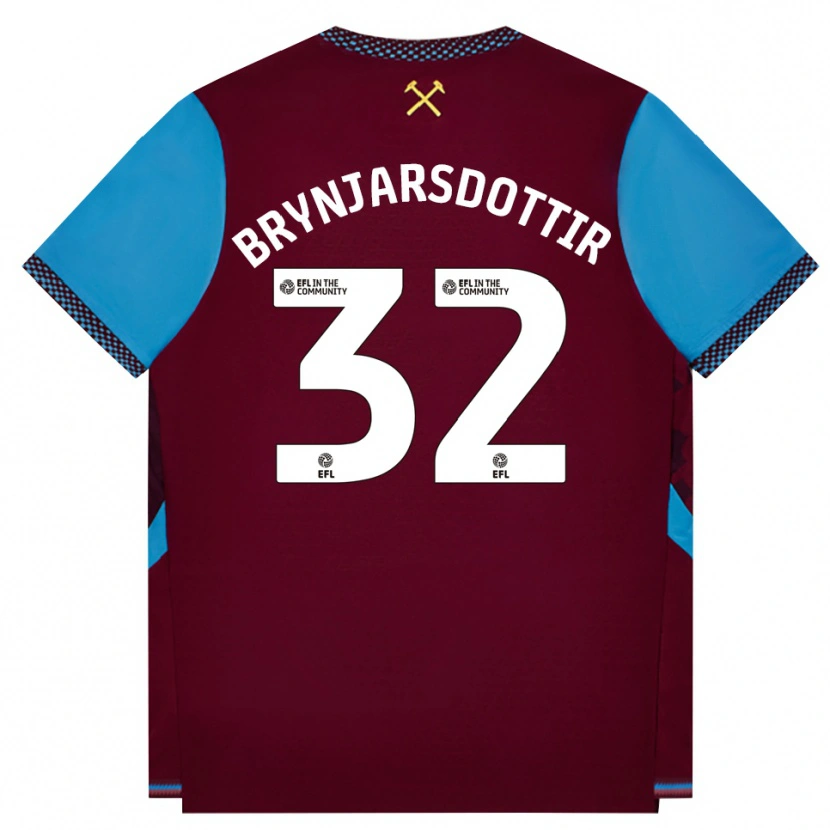 Danxen Kid Dagny Brynjarsdottir #32 Burgundy Cornflower Blue Home Jersey 2026/27 T-Shirt