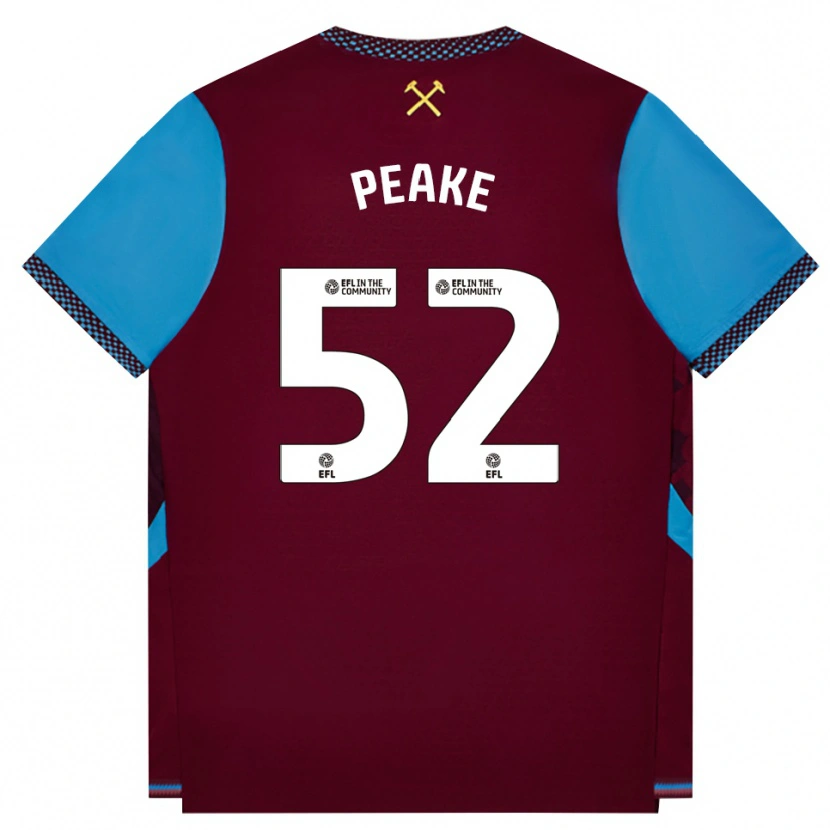 Danxen Kid Lennon Peake #52 Burgundy Cornflower Blue Home Jersey 2026/27 T-Shirt