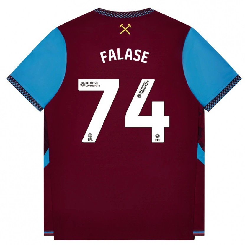 Danxen Kid Asher Falase #74 Burgundy Cornflower Blue Home Jersey 2026/27 T-Shirt