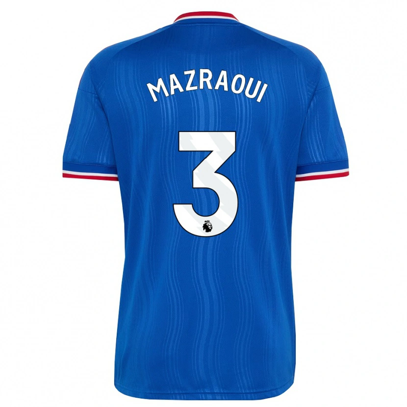Danxen Kid Noussair Mazraoui #3 Blue White Red Away Jersey 2026/27 T-Shirt