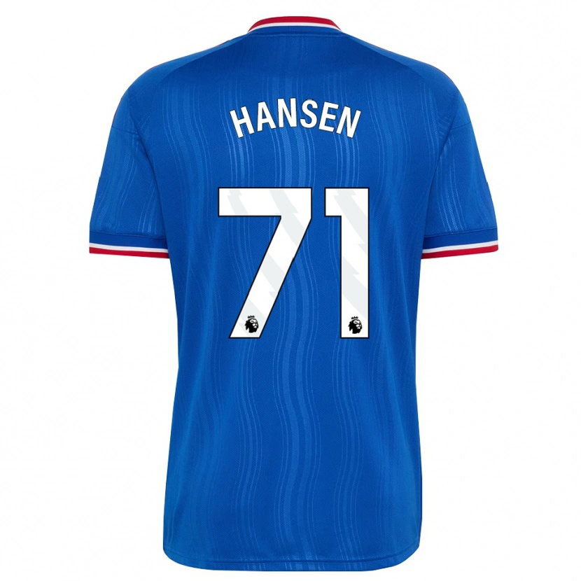 Danxen Kid Isak Hansen-Aaroen #71 Blue White Red Away Jersey 2026/27 T-Shirt