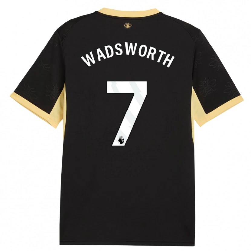 Danxen Kid Sam Wadsworth #7 Black Yellow Away Jersey 2026/27 T-Shirt