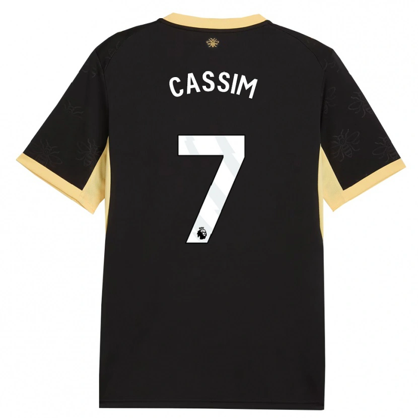 Danxen Kid Karim Cassim #7 Black Yellow Away Jersey 2026/27 T-Shirt