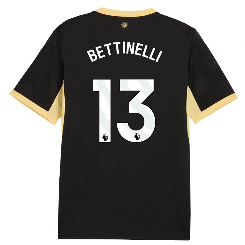 Danxen Kid Marcus Bettinelli #13 Black Yellow Away Jersey 2026/27 T-Shirt
