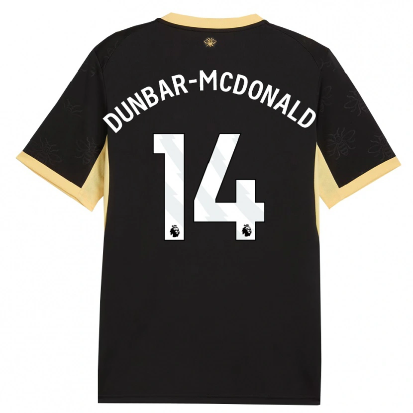 Danxen Kid Christian Dunbar-Mcdonald #14 Black Yellow Away Jersey 2026/27 T-Shirt