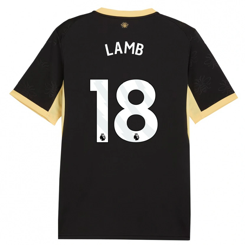 Danxen Kid Teddie Lamb #18 Black Yellow Away Jersey 2026/27 T-Shirt