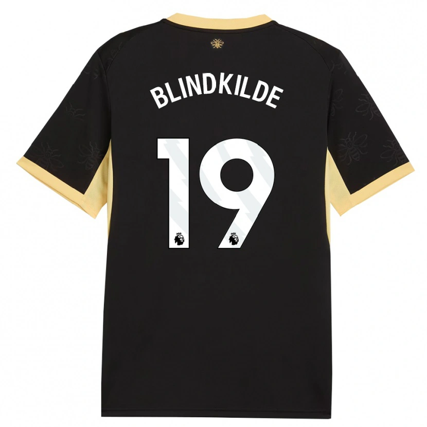Danxen Kid Laura Blindkilde Brown #19 Black Yellow Away Jersey 2026/27 T-Shirt