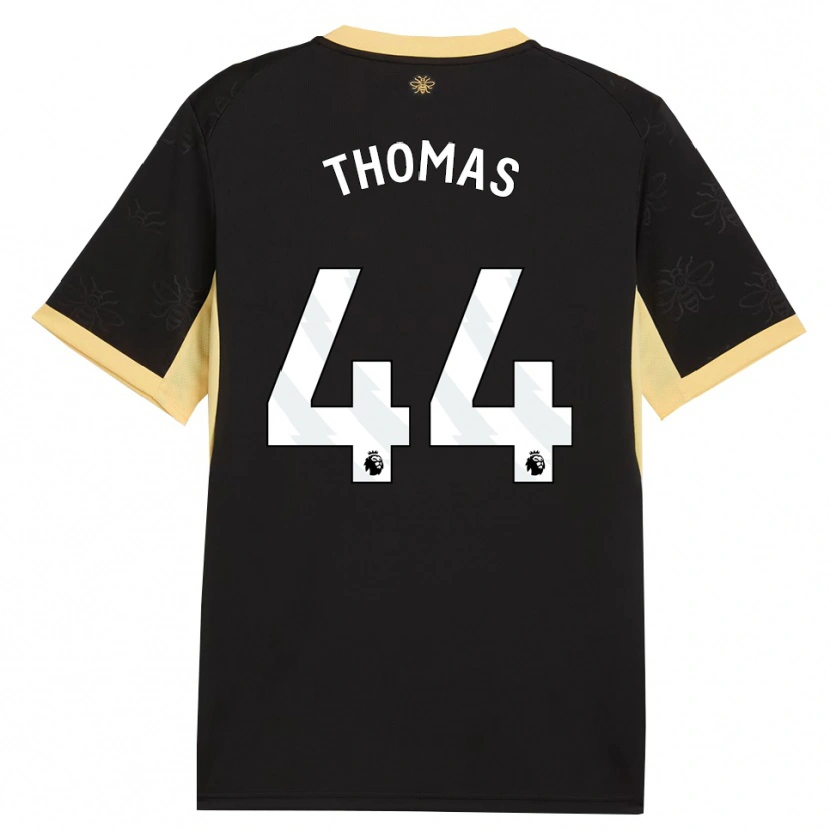 Danxen Kid Codie Thomas #44 Black Yellow Away Jersey 2026/27 T-Shirt