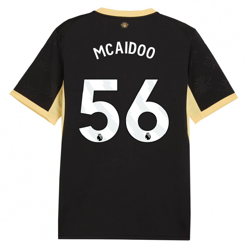 Danxen Kid Ryan Mcaidoo #56 Black Yellow Away Jersey 2026/27 T-Shirt