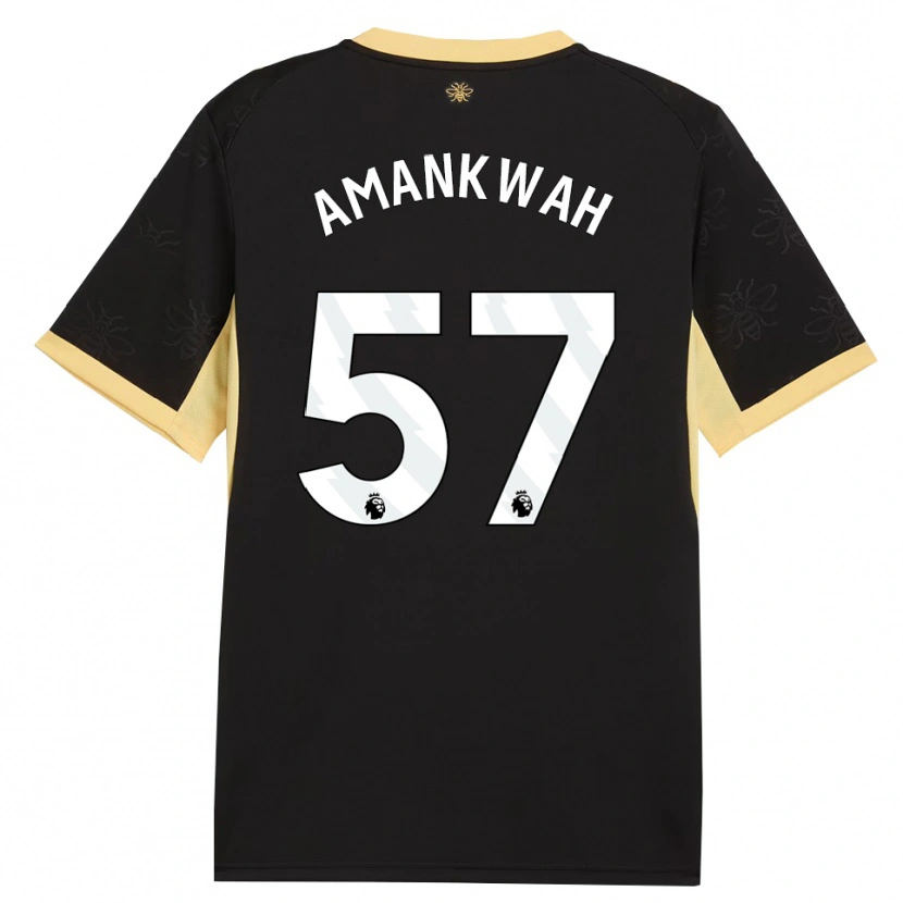 Danxen Kid Yeboah Amankwah #57 Black Yellow Away Jersey 2026/27 T-Shirt