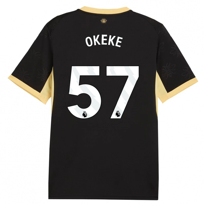 Danxen Kid Michael Okeke #57 Black Yellow Away Jersey 2026/27 T-Shirt