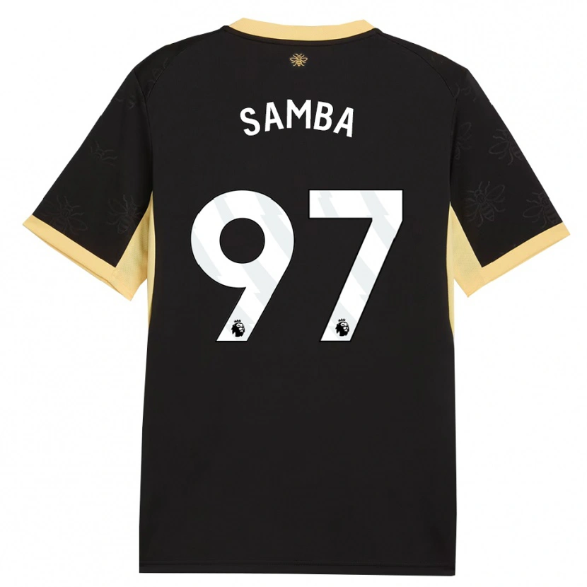 Danxen Kid Tyrone Samba #97 Black Yellow Away Jersey 2026/27 T-Shirt