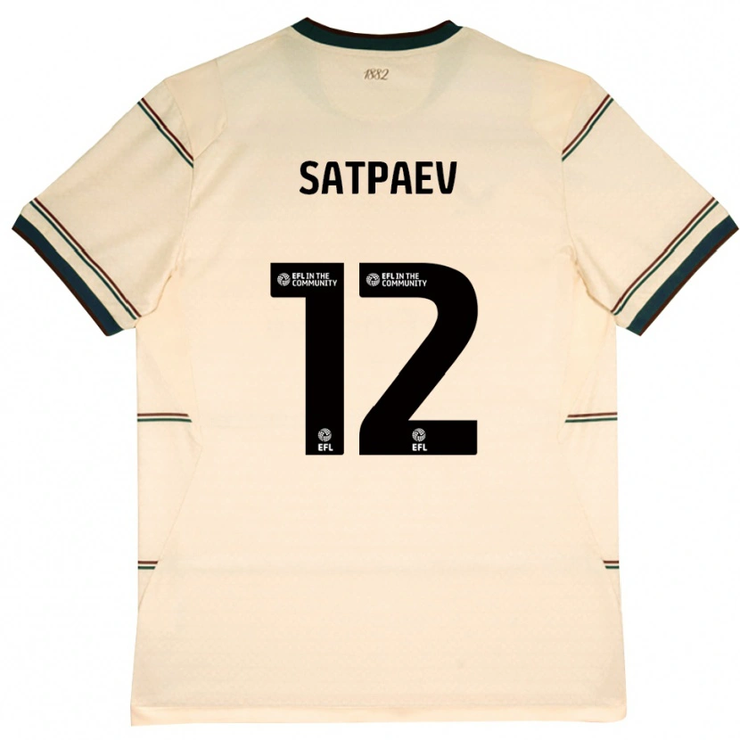 Danxen Kid Dastan Satpaev #12 Beige Burgundy Away Jersey 2026/27 T-Shirt