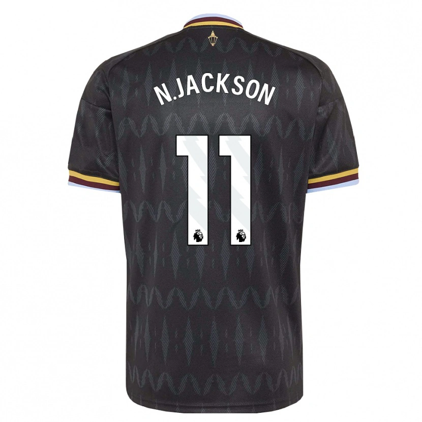 Danxen Kid Nicolas Jackson #11 Cornflower Blue Black Yellow Away Jersey 2026/27 T-Shirt
